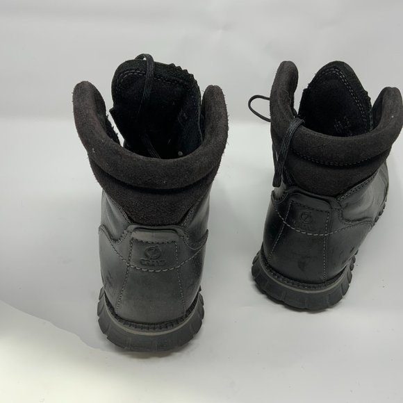 Cole Haan Zerogrand waterproof black hikers hiking boots Mens 9 Womens 10.5 - Picture 4 of 6